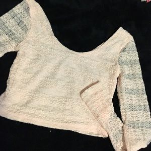 Lace forever 21 crop top