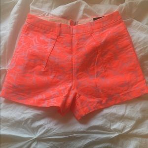RESERVED NWT J. Crew Neon Pink High Waisted Shorts