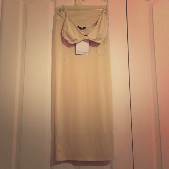 Long Nude Kim K Naked Wardrobe Set