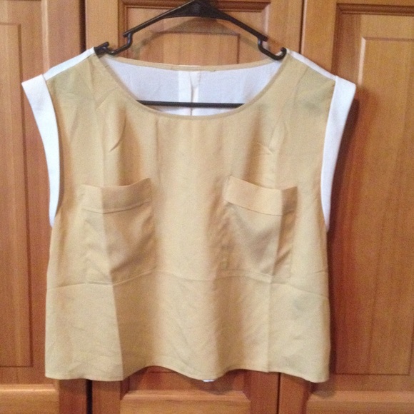 Boxy mustard blouse
