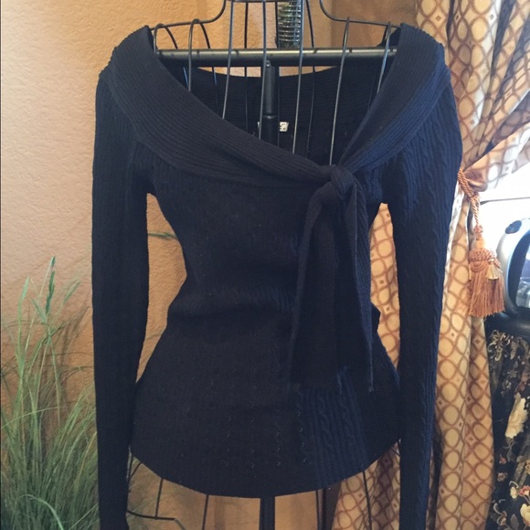 Darling asymmetrical neck sweater