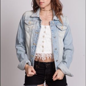 light wash denim jacket