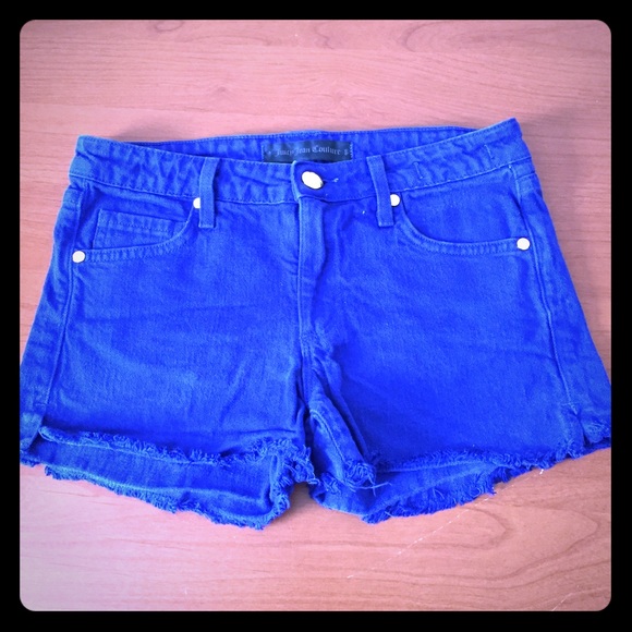 Blue Denim Cut Off Shorts