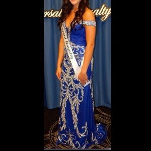 Royal Blue Sequin Prom/Pageant Dress 💙