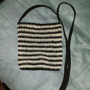 Cute knit criss body bag