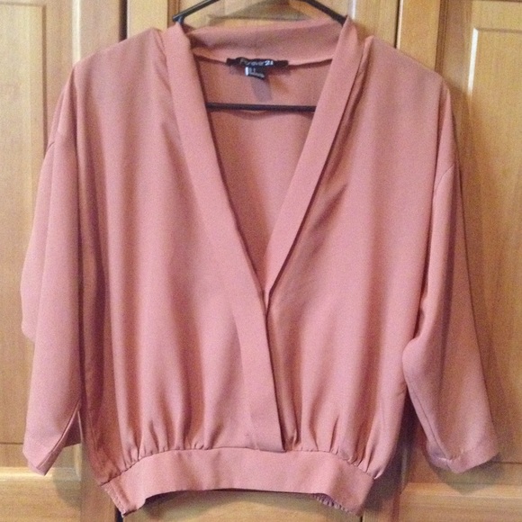 Blush colored blouse