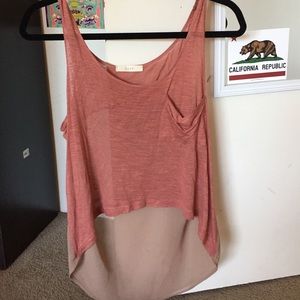 High/low tank top