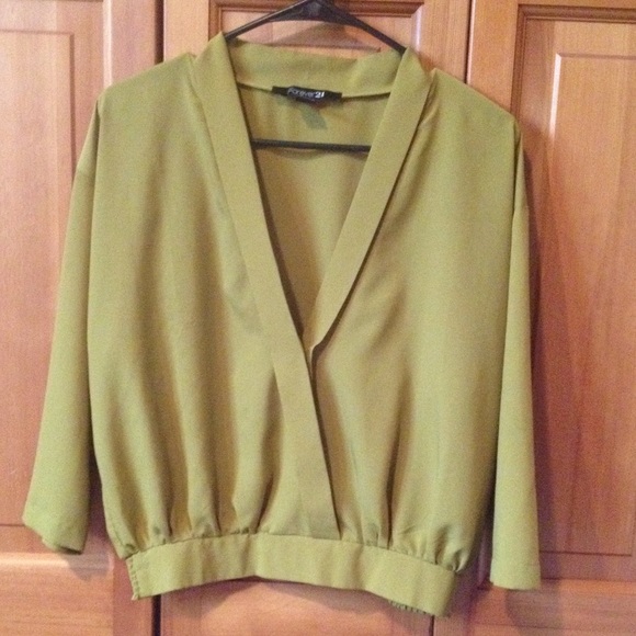 Green blouse