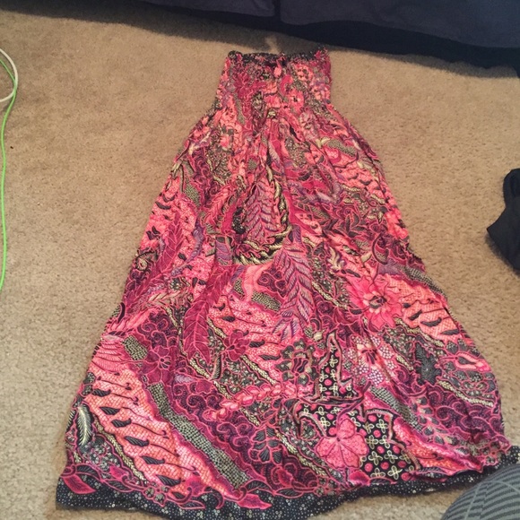 Multi colored Bohemian maxi dress