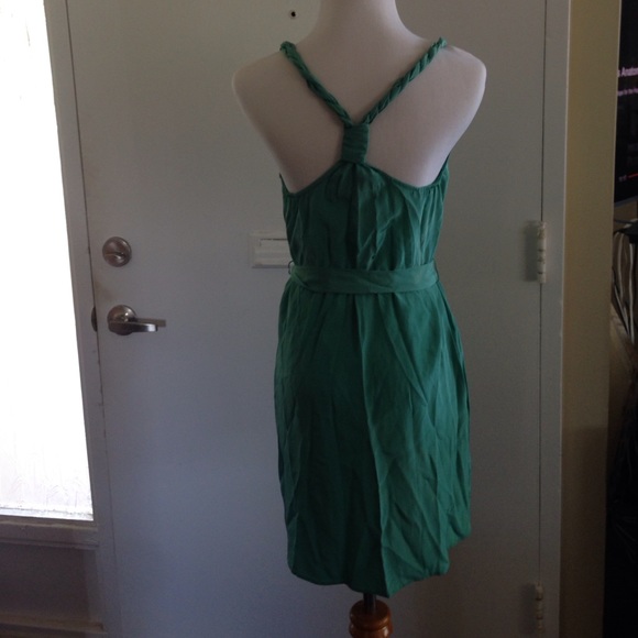 Rory Beca washed silk twist back dress Sz S - Picture 3 of 4