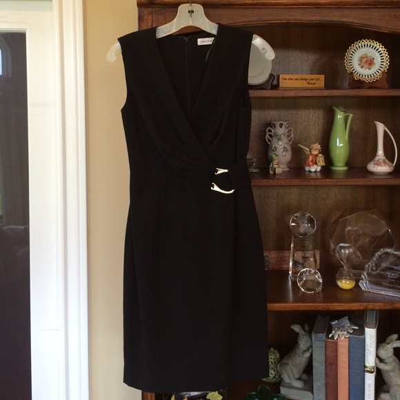Black Calvin Klein short sleeve dress