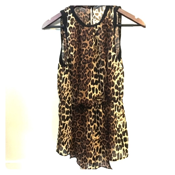 Leopard print blouse from Zara!