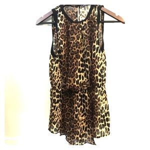 Leopard print blouse from Zara!