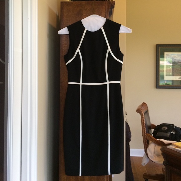 Black and white Calvin Klein ladies dress