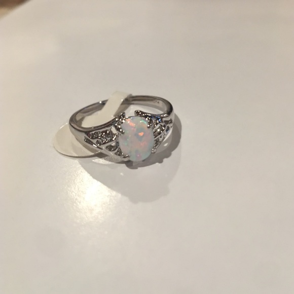 Silver Opal Ring
