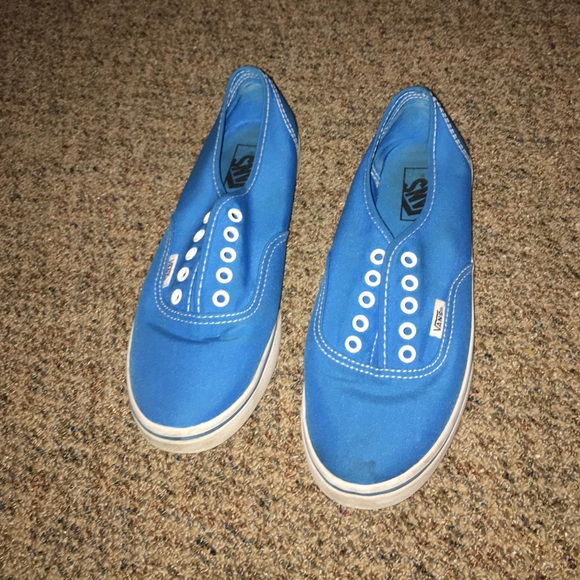 Bright blue vans