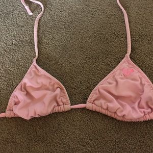 Pale pink bathing suite top