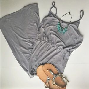 Gray maxi dress