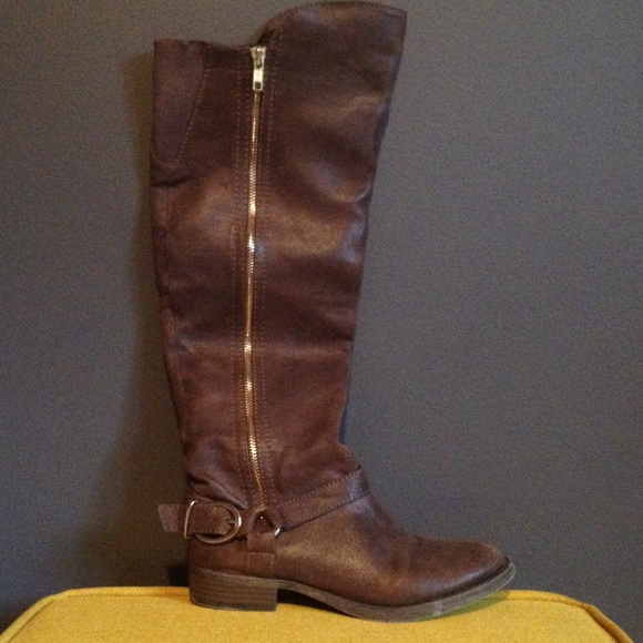 Tall brown boots