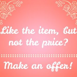 Accepting most offers! 😊