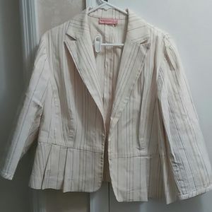 Cotton Stripped Blazer