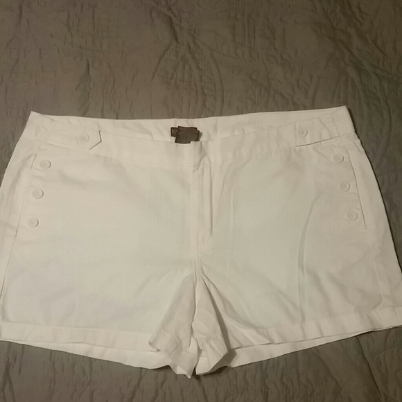 White merona shorts