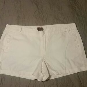 White merona shorts