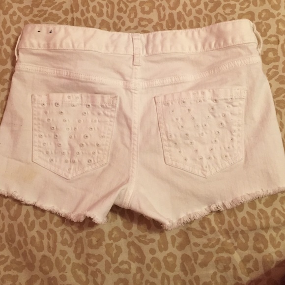 High waist white Jean shorts - Picture 2 of 4