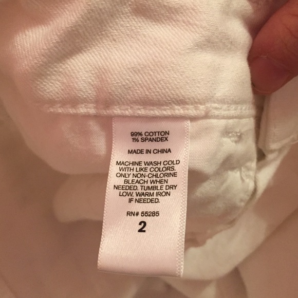 High waist white Jean shorts - Picture 4 of 4