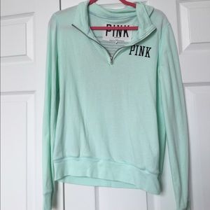 PINK half zip sweatshirt