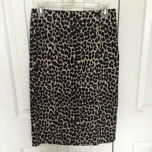 Body by Victoria leopard print pencil skirt