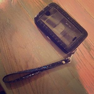 Guess clutch and cell phone holder