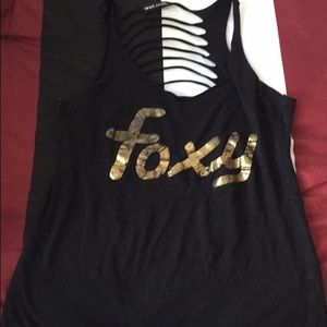 Tank top with slits in back