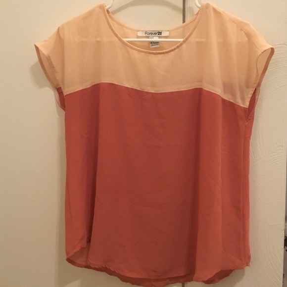 Peach F21 blouse - Picture 1 of 1