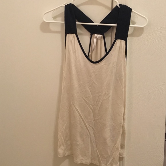 Navy and white Lauren Conrad Tank - Picture 1 of 1