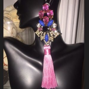 Pink Statement Earrings