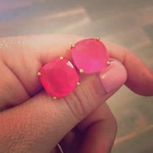 Kate Spade hot pink stud earrings