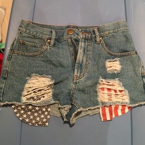Forever 21 American Flag shorts