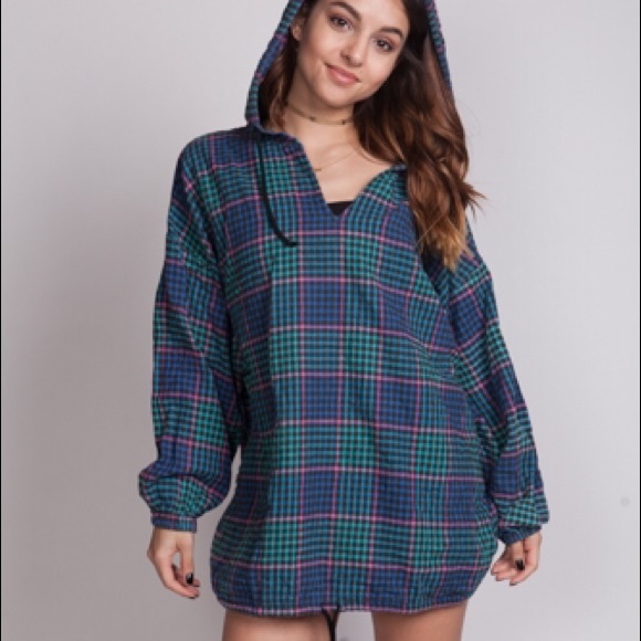 Multi colored checkered sweater