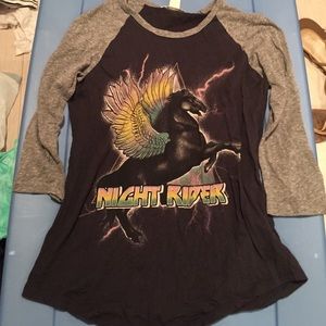 Forever 21 Night Rider baseball tshirt