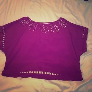 Adorable magenta crop top