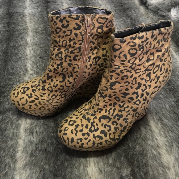 Cheetah booties