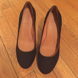 MADEWELL BLACK SUEDE PUMPS SIZE 6