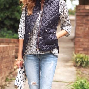 JCrew quilted puffer vest
