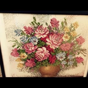 Finished crystal stick stitch