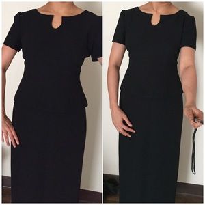 Maggy London peplum black dress