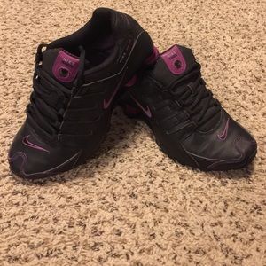 Women's Nike Shox Black and Purple