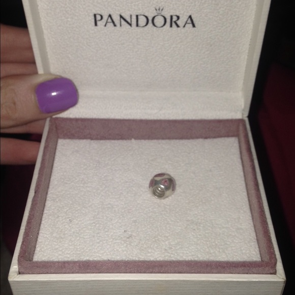 Pandora enamel heart charm