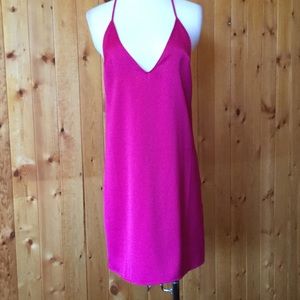 Forever 21 Magenta Backless  Dress