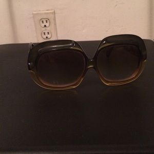 1970s Green and Yellow Christian Dior Sunglasses